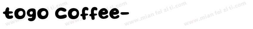togo coffee字体转换